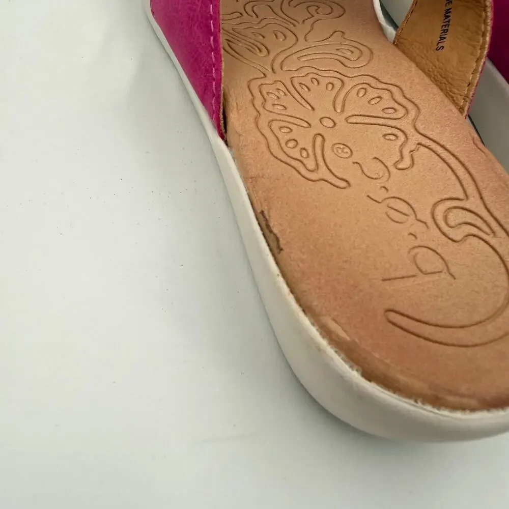 BOC By Born Aimee Thong Pink Sandal Size 7